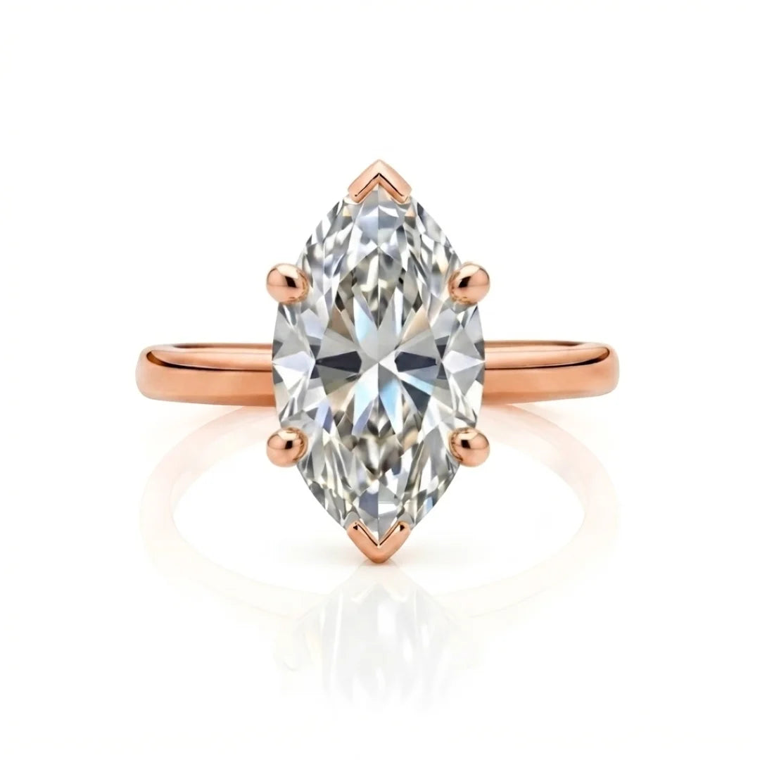Classic Four-Prong Diamond Solitaire Ring