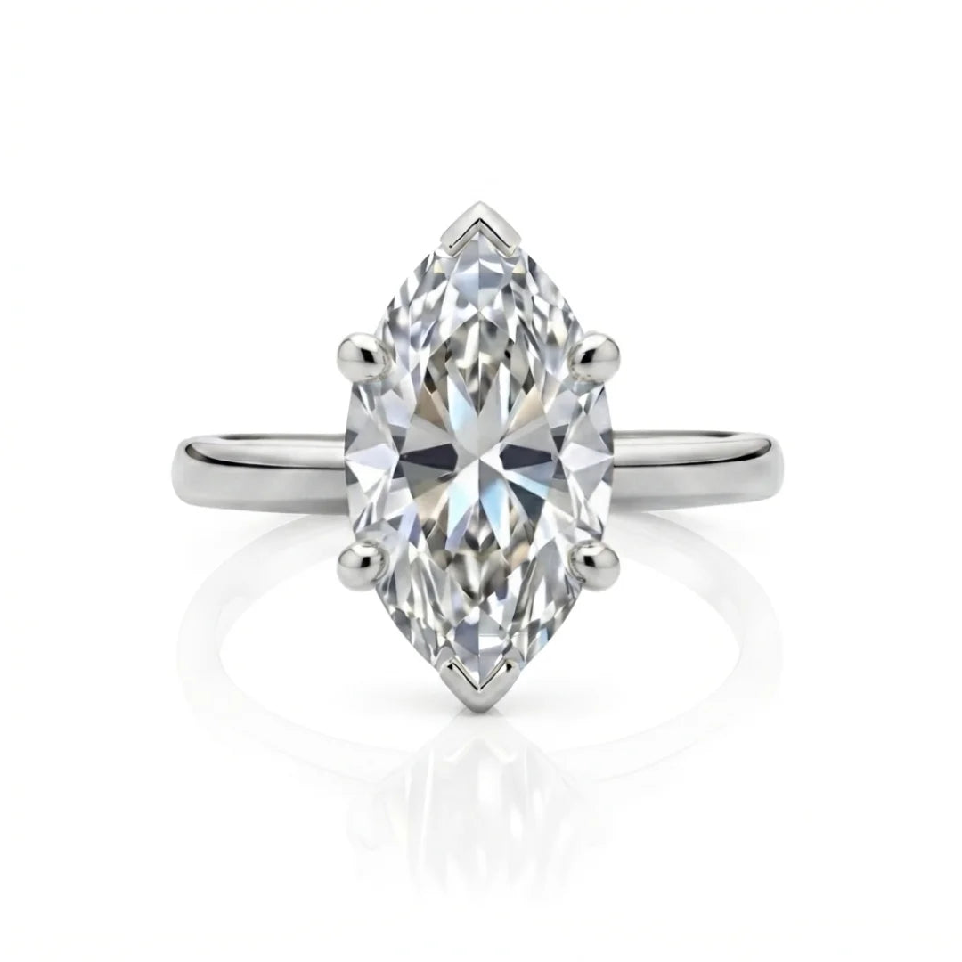Classic Four-Prong Diamond Solitaire Ring