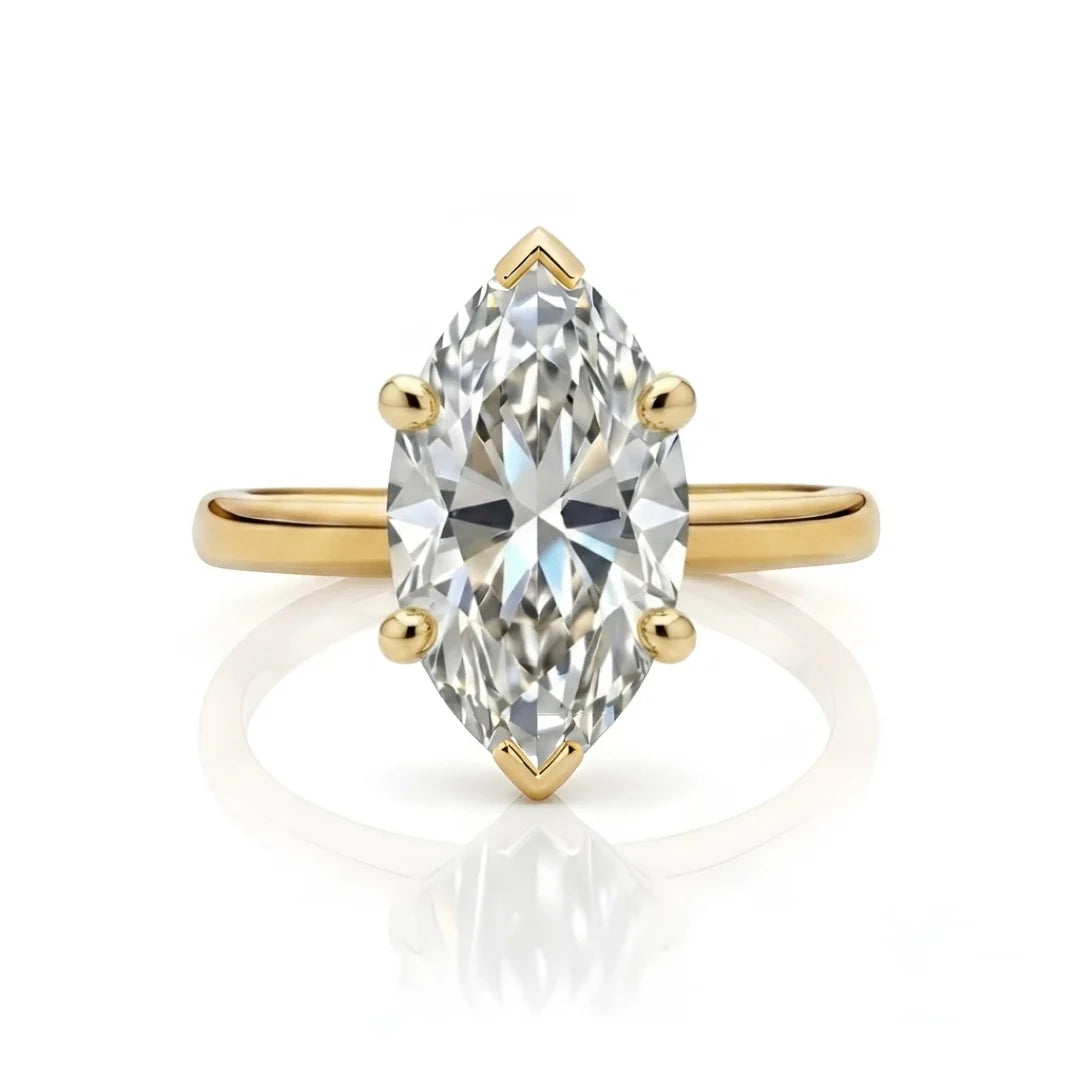 Classic Four-Prong Diamond Solitaire Ring