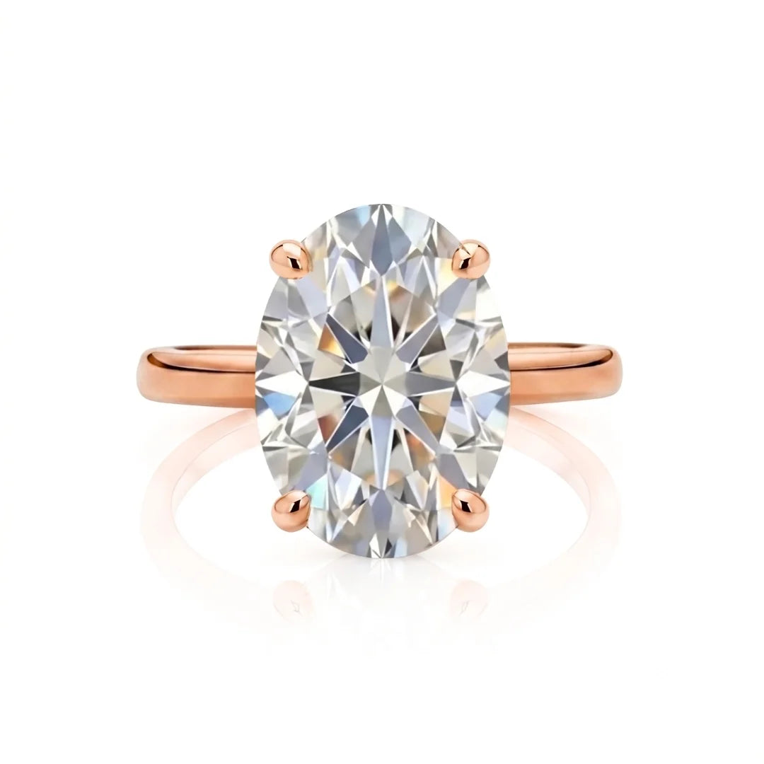 Classic Four-Prong Diamond Solitaire Ring