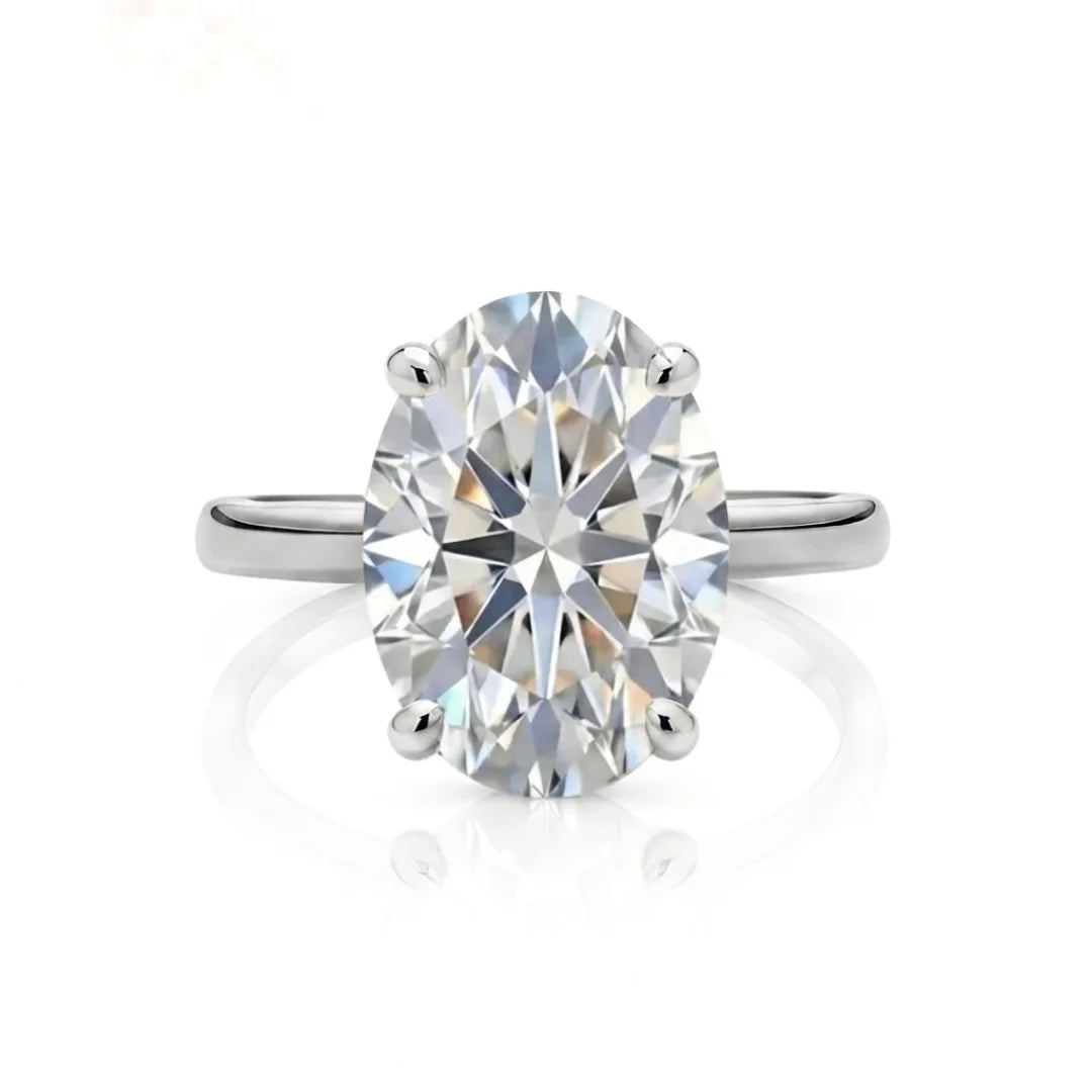 Classic Four-Prong Diamond Solitaire Ring