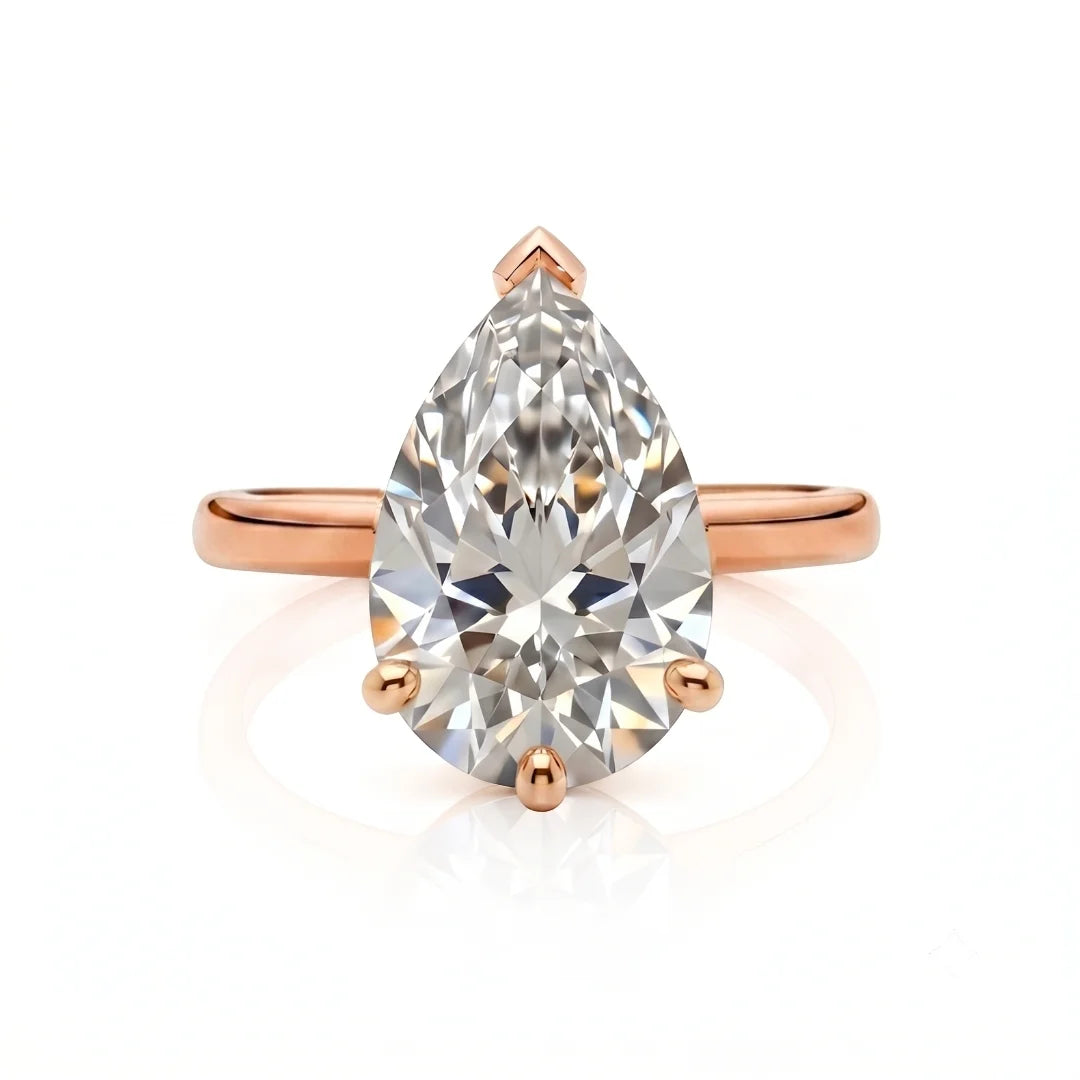 Classic Four-Prong Diamond Solitaire Ring