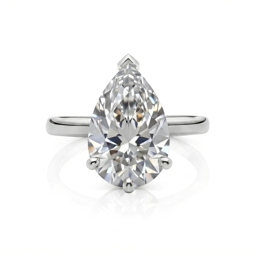 Classic Four-Prong Diamond Solitaire Ring