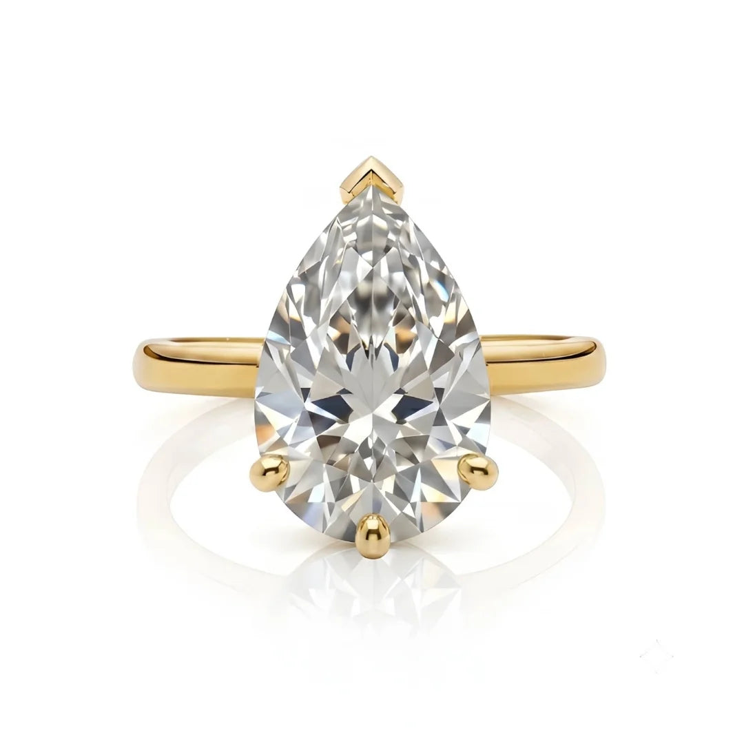 Classic Four-Prong Diamond Solitaire Ring