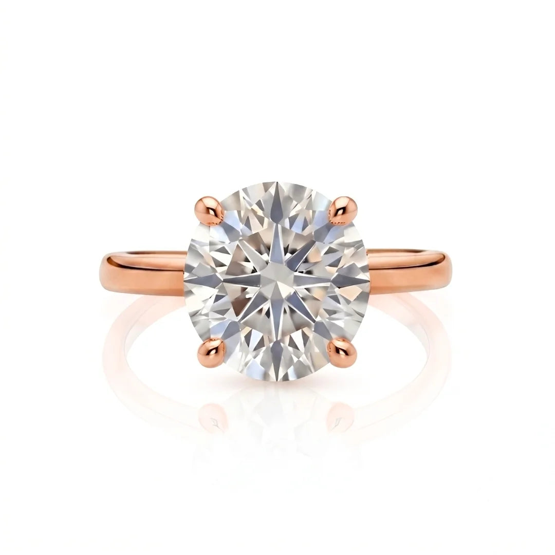 Classic Four-Prong Diamond Solitaire Ring