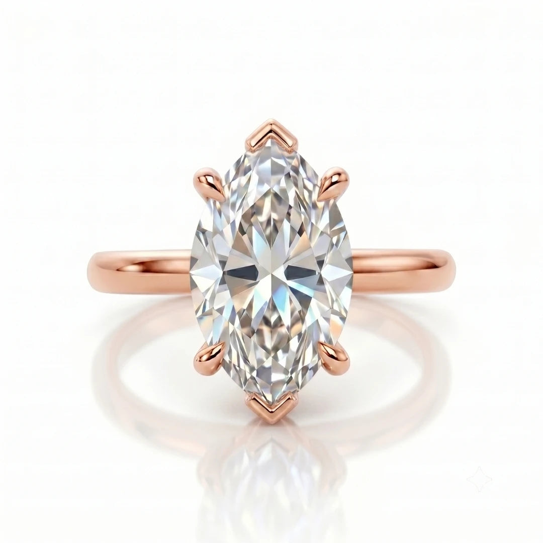 Timeless Oval Diamond Solitaire Ring