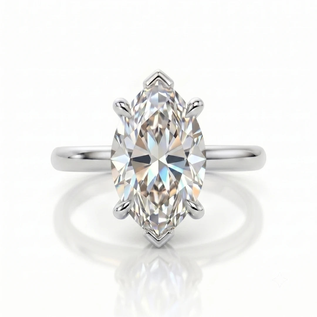 Timeless Oval Diamond Solitaire Ring
