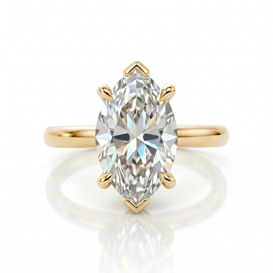 Timeless Oval Diamond Solitaire Ring