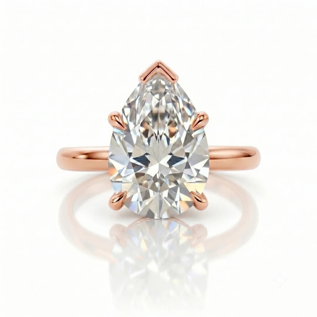 Timeless Oval Diamond Solitaire Ring