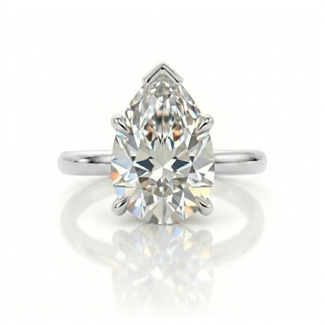 Timeless Oval Diamond Solitaire Ring