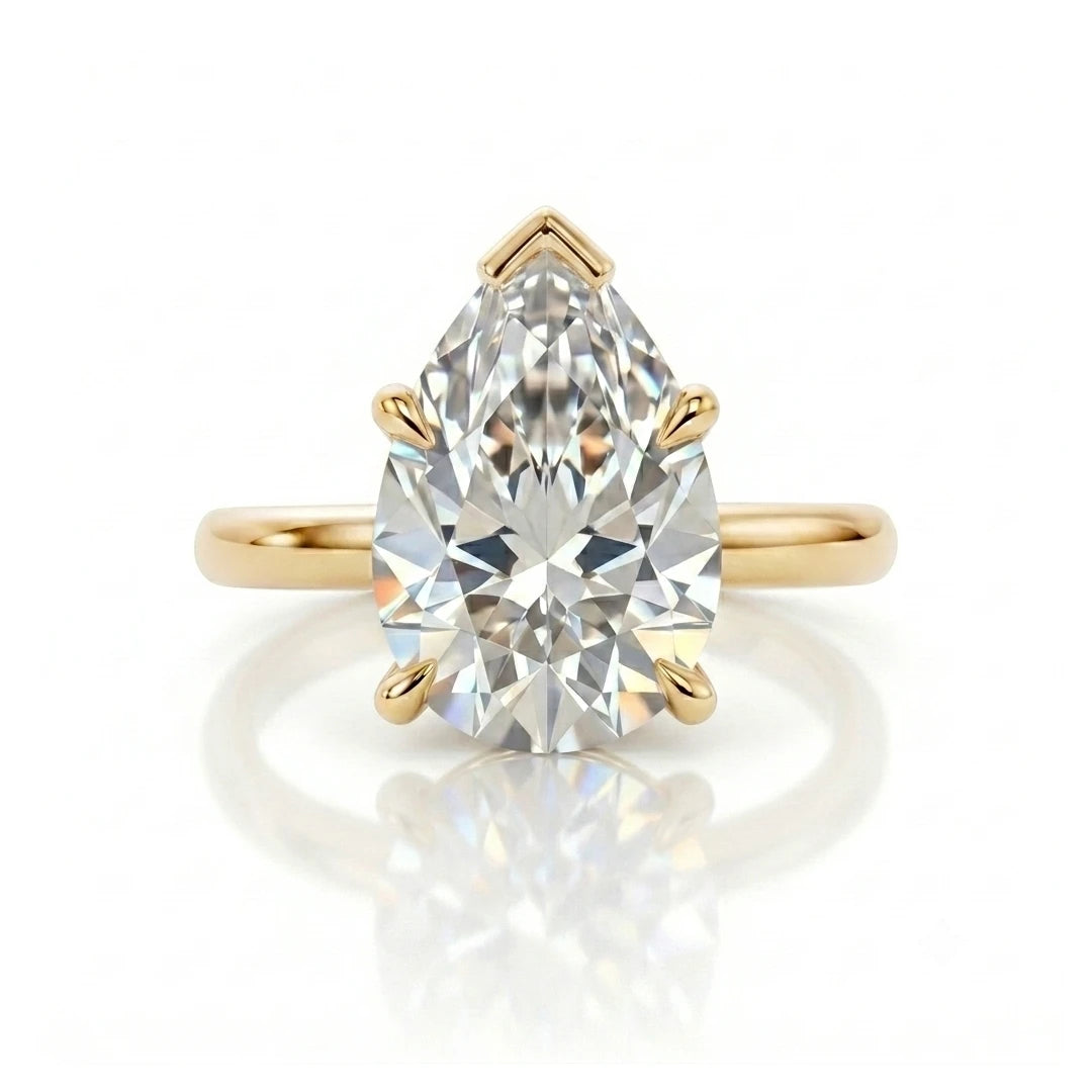 Timeless Oval Diamond Solitaire Ring