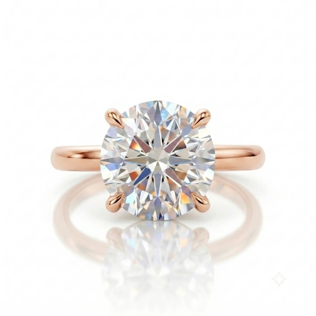 Timeless Oval Diamond Solitaire Ring