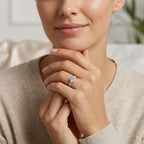 Graduated Cathedral Solitaire Ring