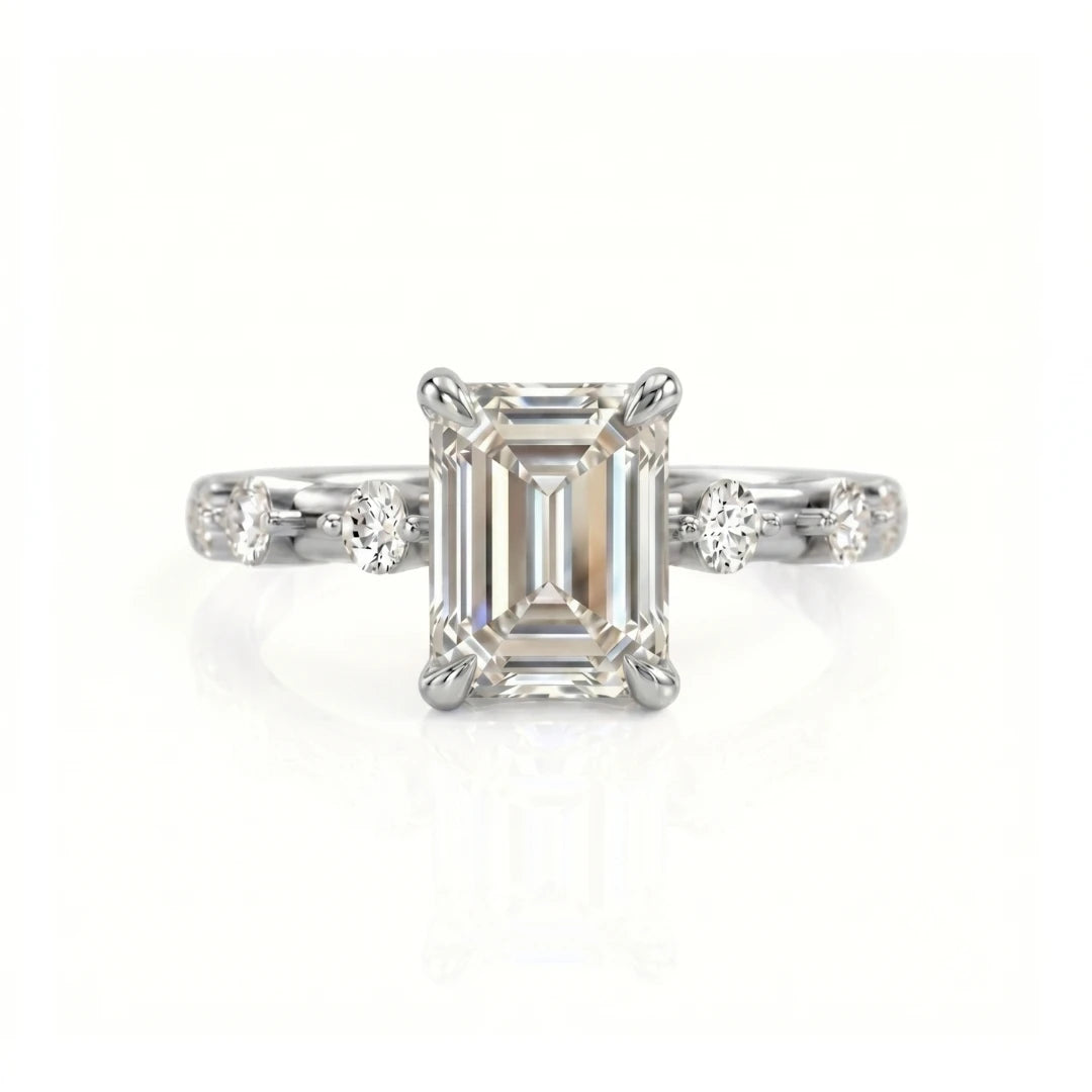 Classic Diamond Accent Engagement Ring
