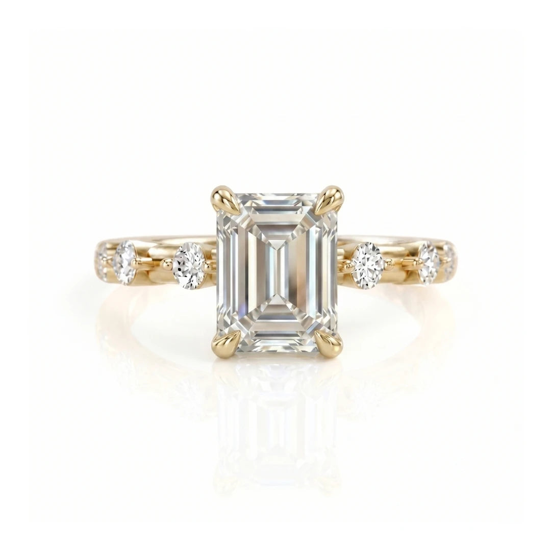 Classic Diamond Accent Engagement Ring
