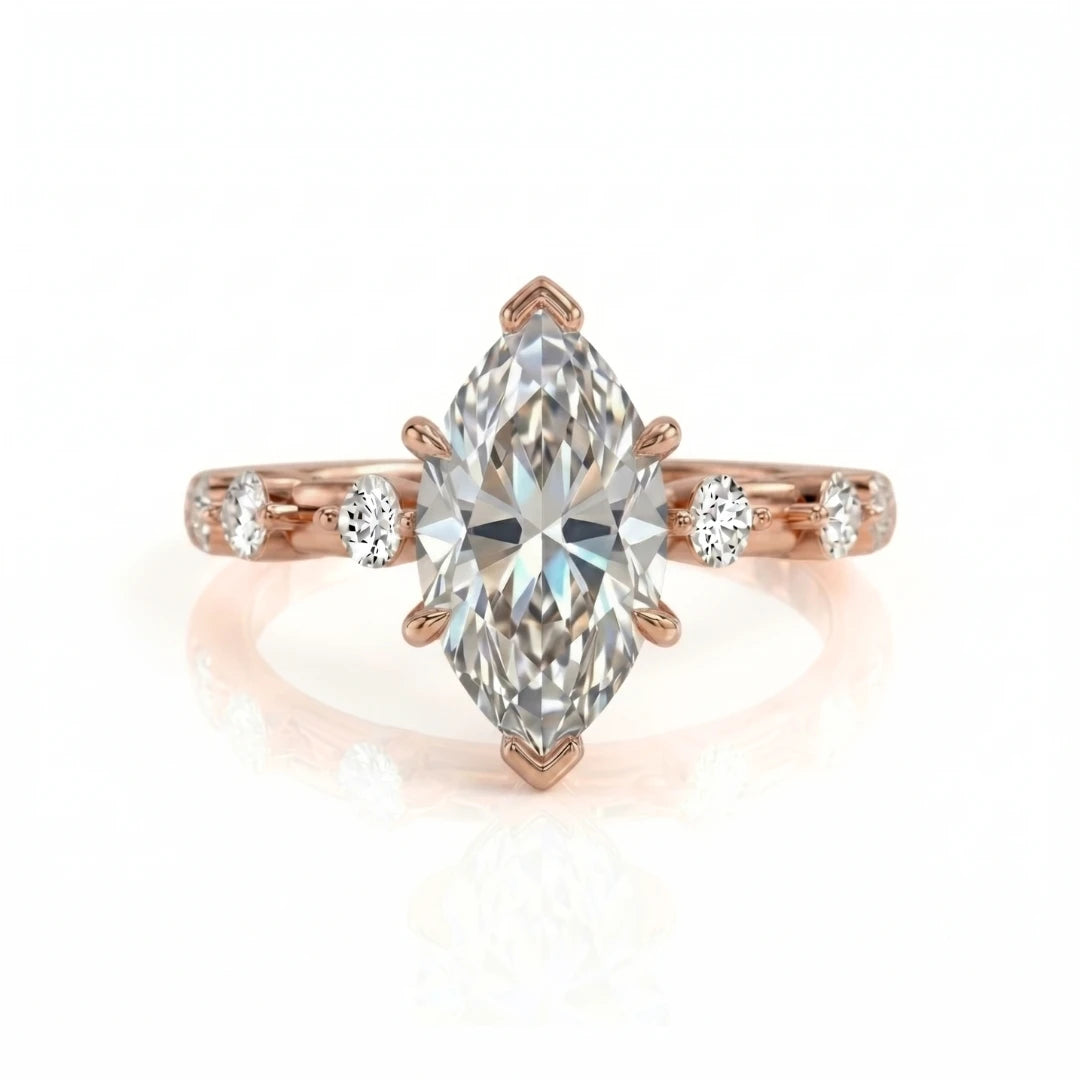Classic Diamond Accent Engagement Ring