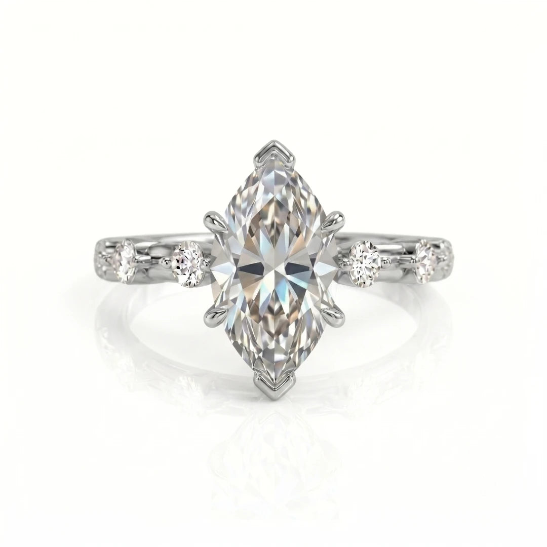Classic Diamond Accent Engagement Ring