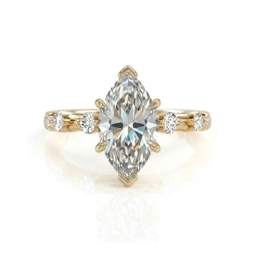 Classic Diamond Accent Engagement Ring