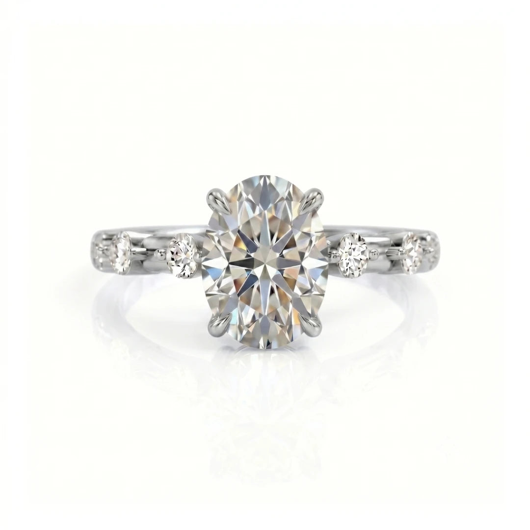Classic Diamond Accent Engagement Ring