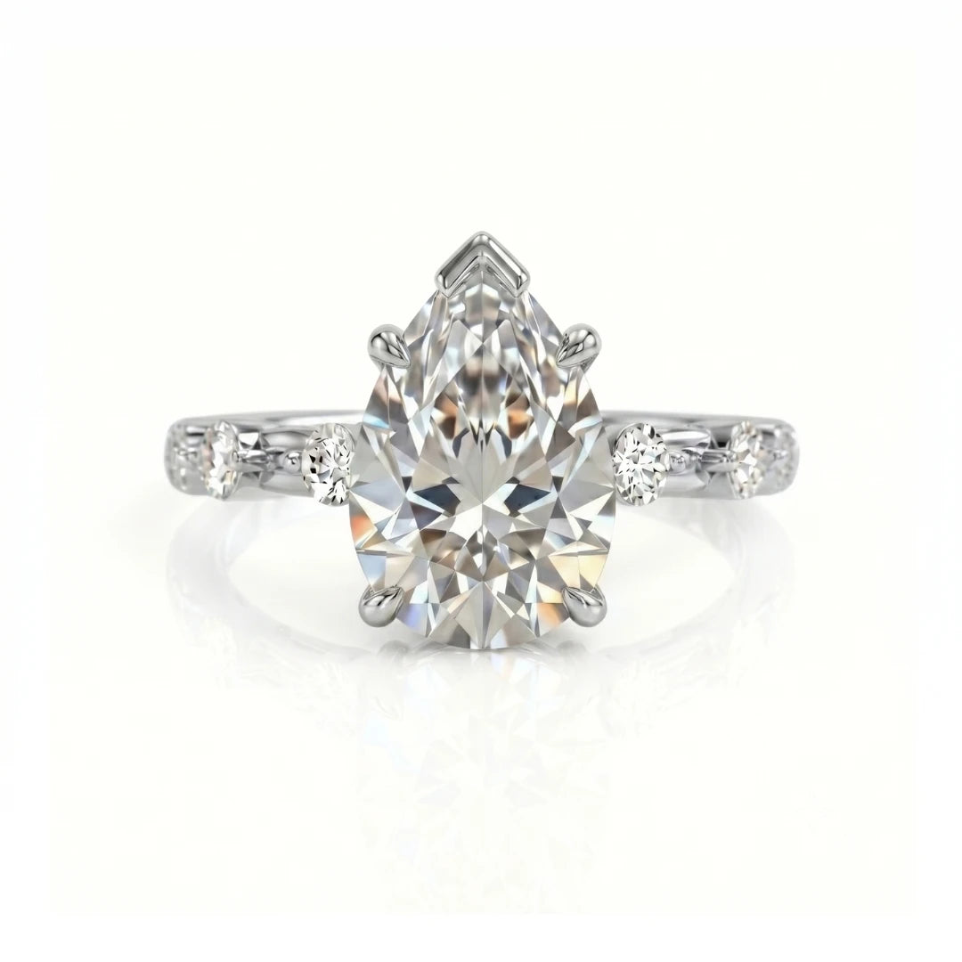 Classic Diamond Accent Engagement Ring