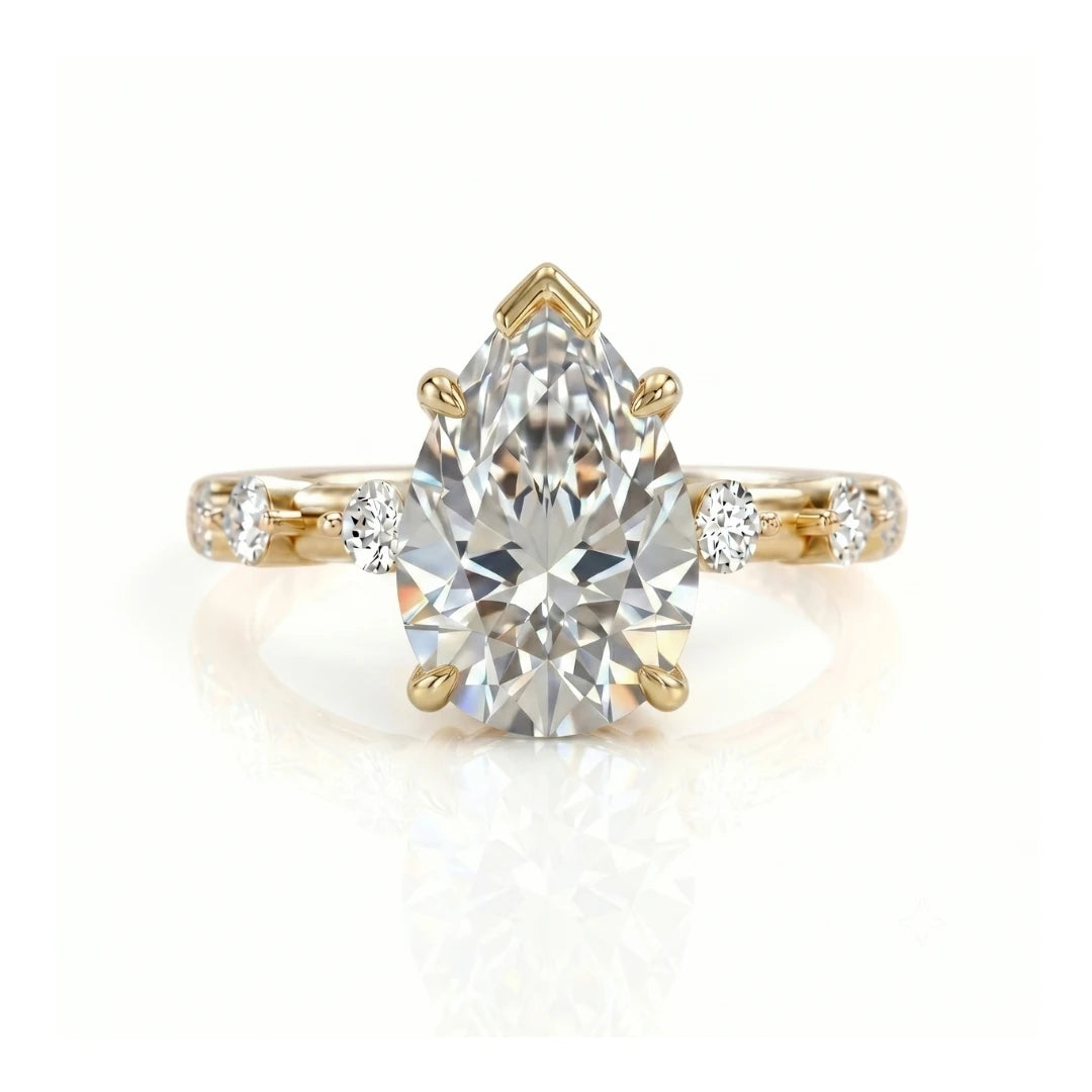 Classic Diamond Accent Engagement Ring