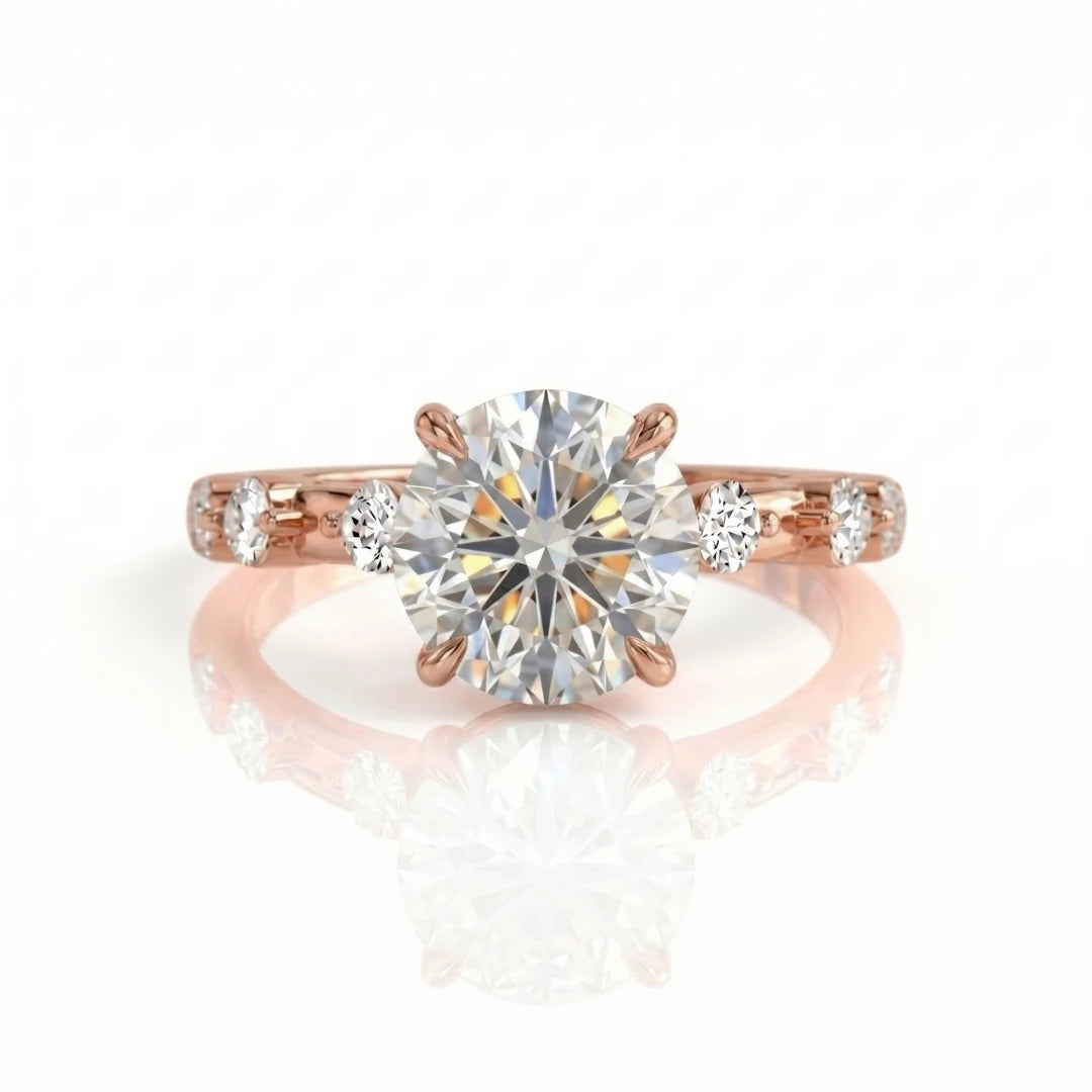 Classic Diamond Accent Engagement Ring