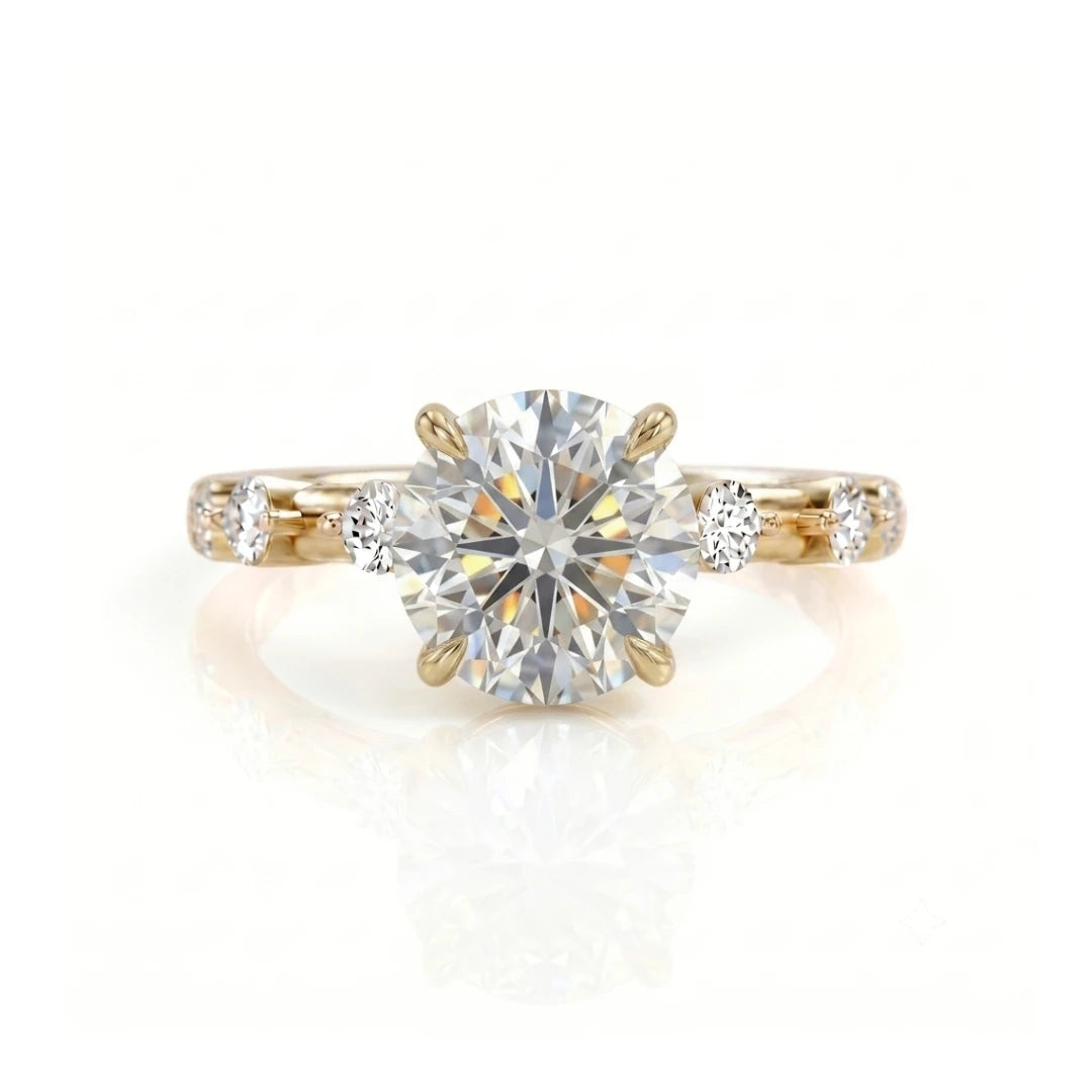 Classic Diamond Accent Engagement Ring