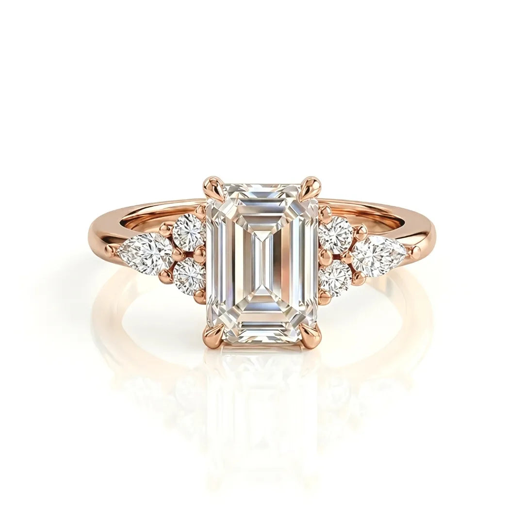 Sculptural Diamond Cluster Ring