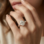 Sculptural Diamond Cluster Ring