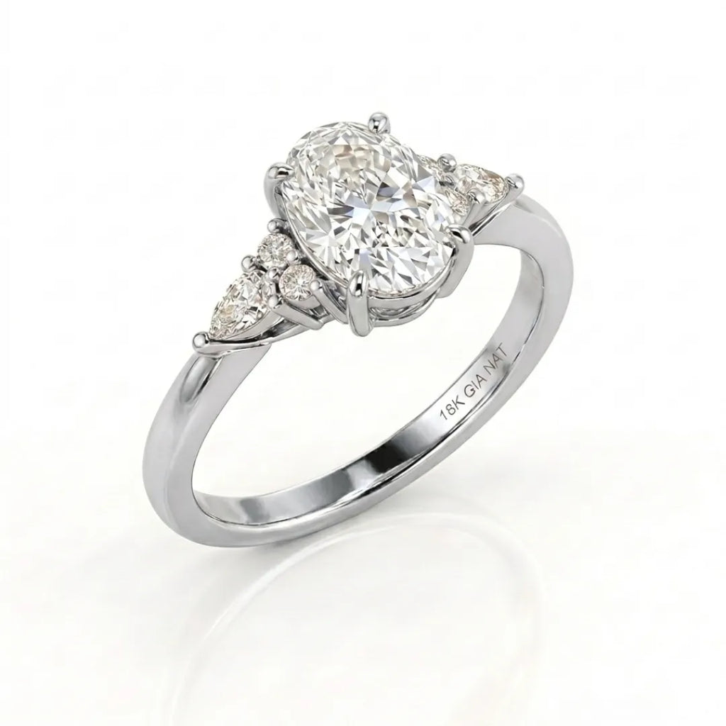 Sculptural Diamond Cluster Ring