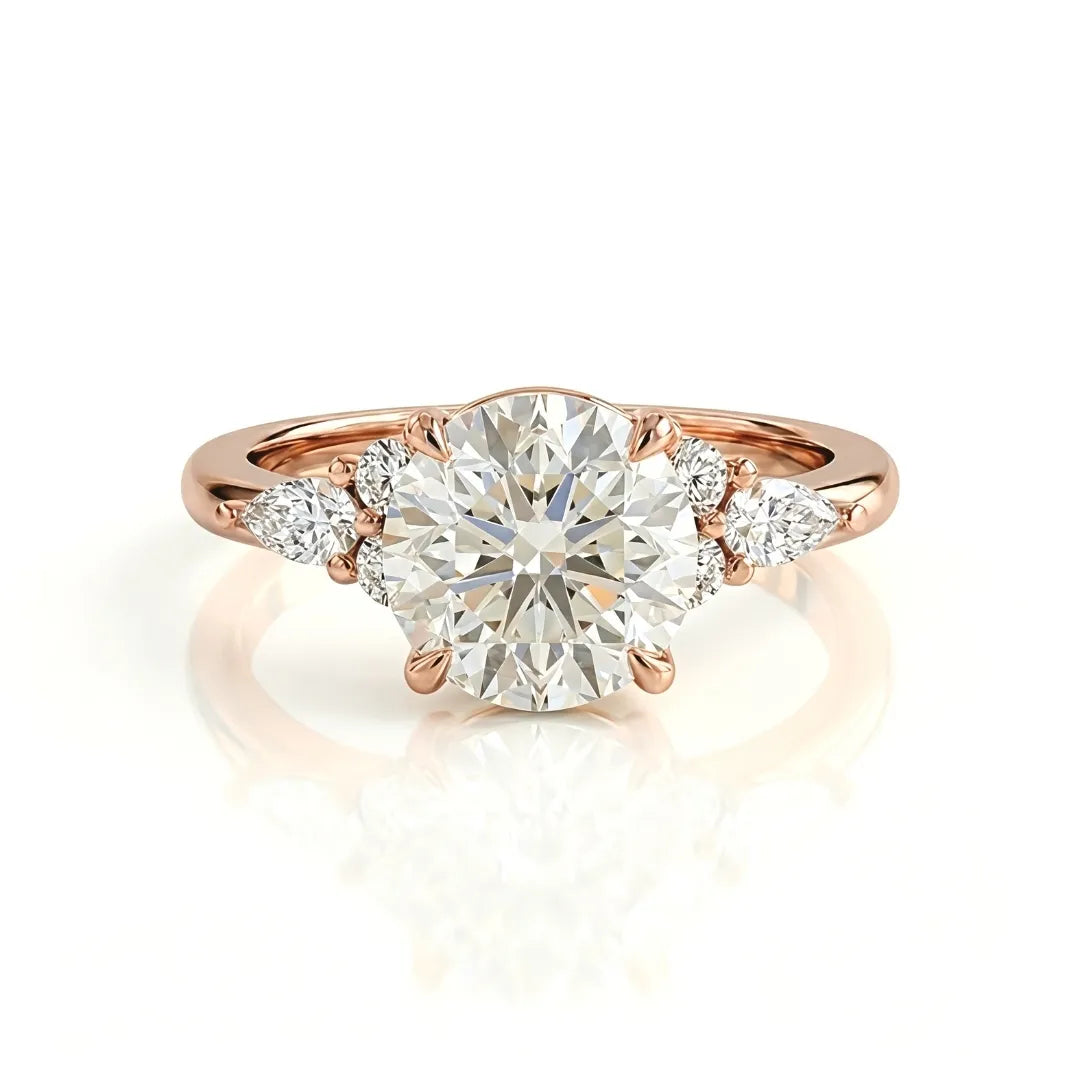 Sculptural Diamond Cluster Ring
