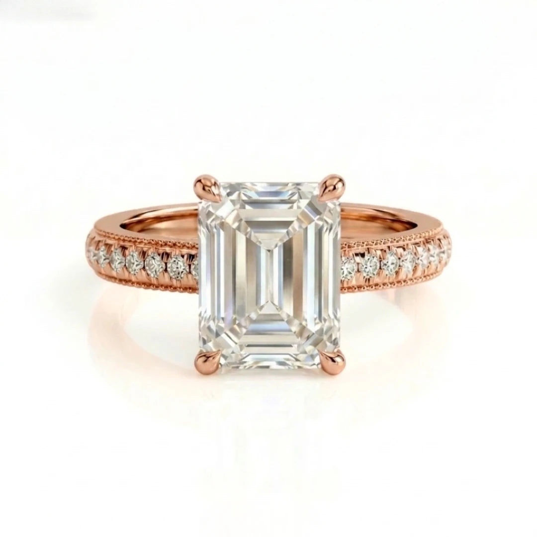 Pavé Claw Radiant Ring
