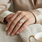 Pavé Claw Radiant Ring