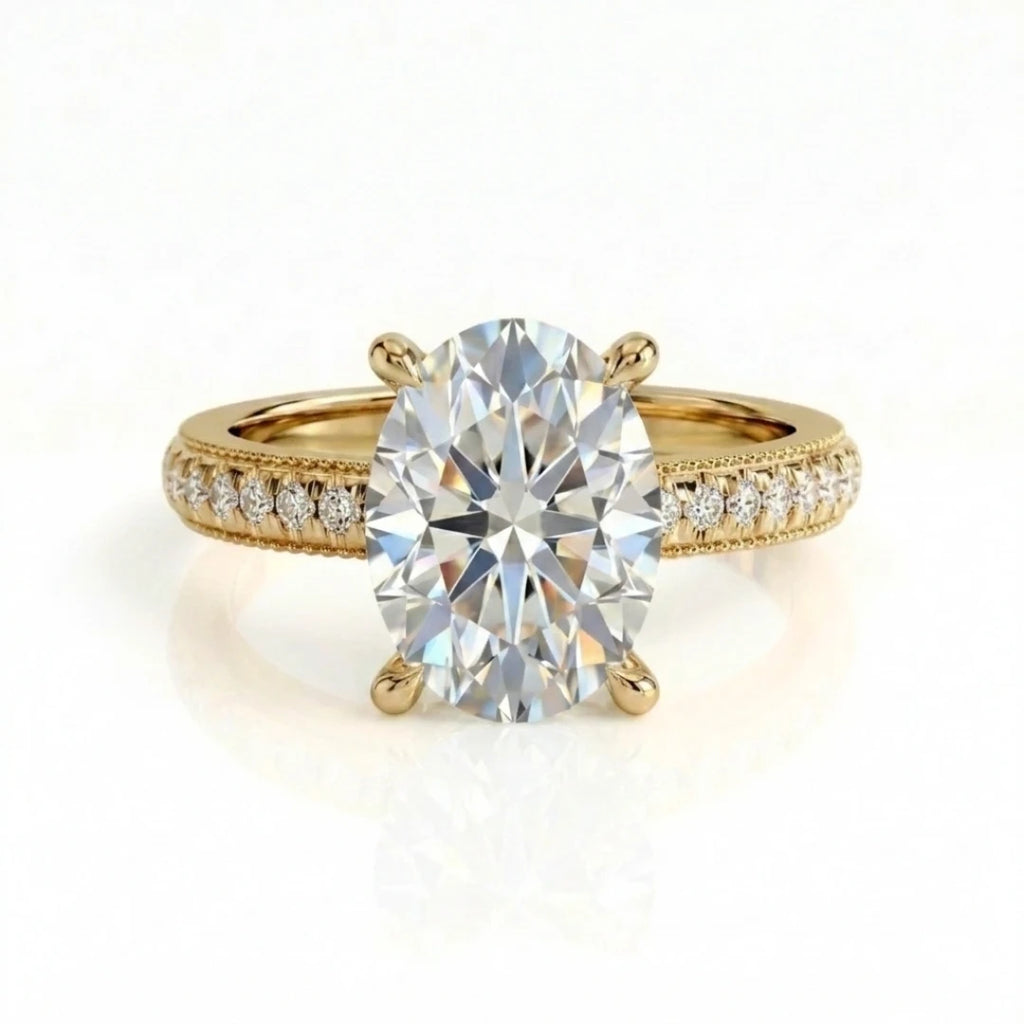 Pavé Claw Radiant Ring