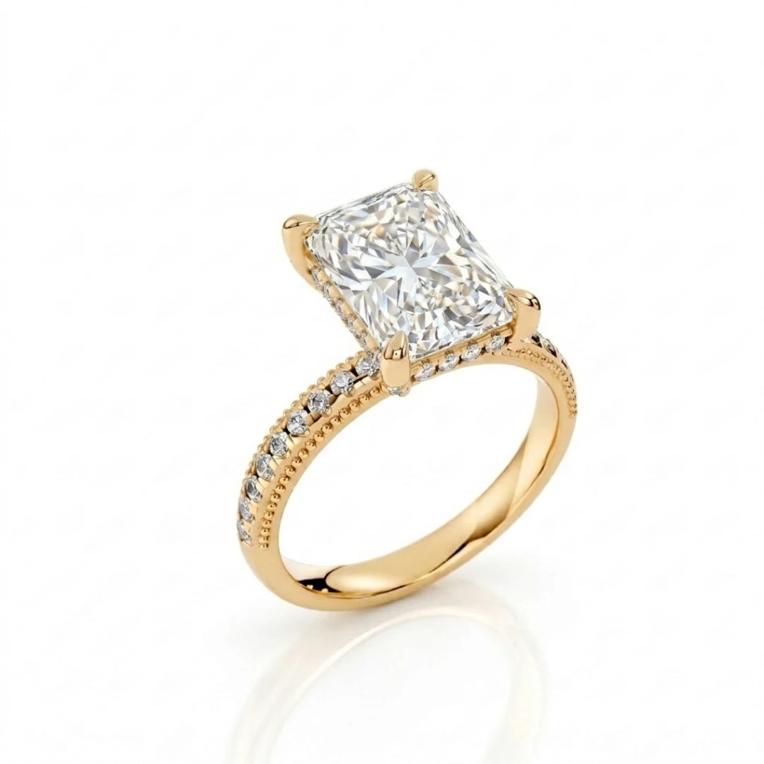 Pavé Claw Radiant Ring