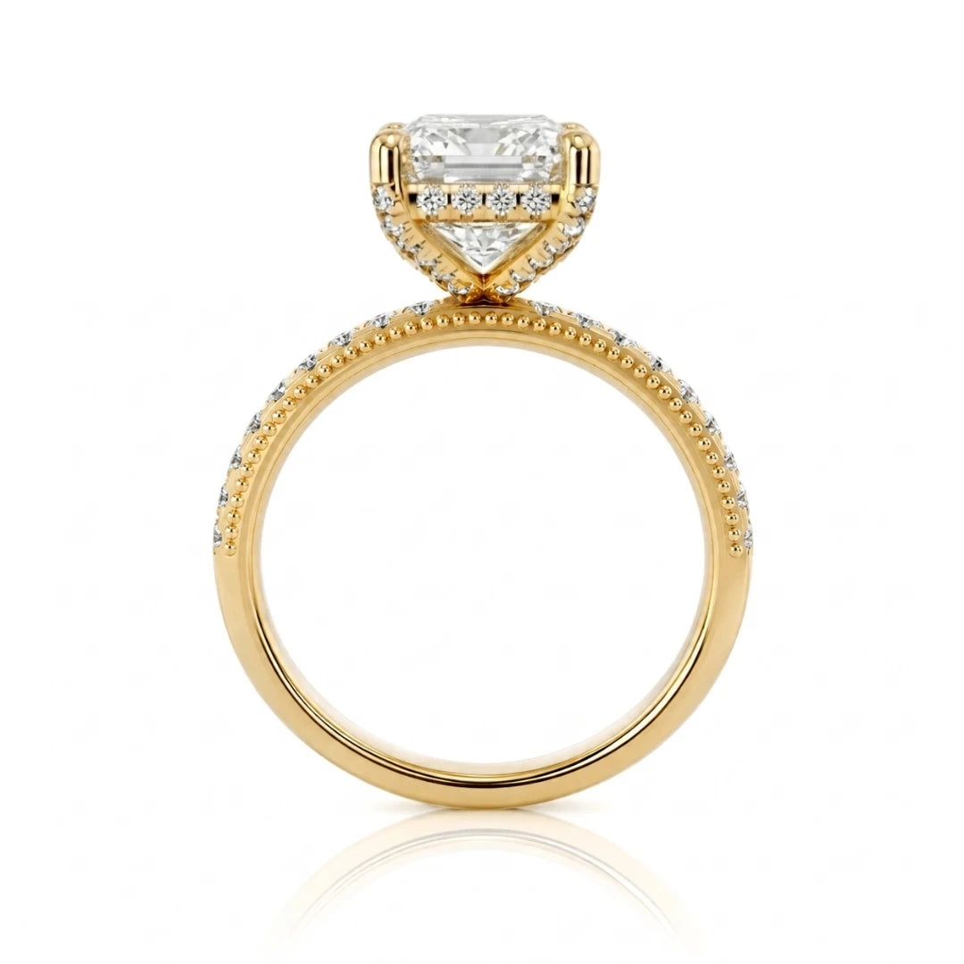Pavé Claw Radiant Ring
