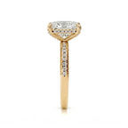 Pavé Claw Radiant Ring