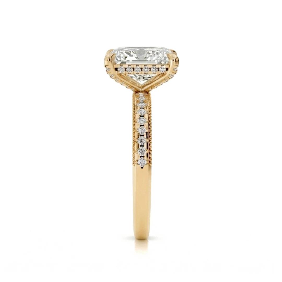 Pavé Claw Radiant Ring