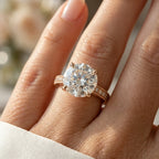 Pavé Claw Radiant Ring