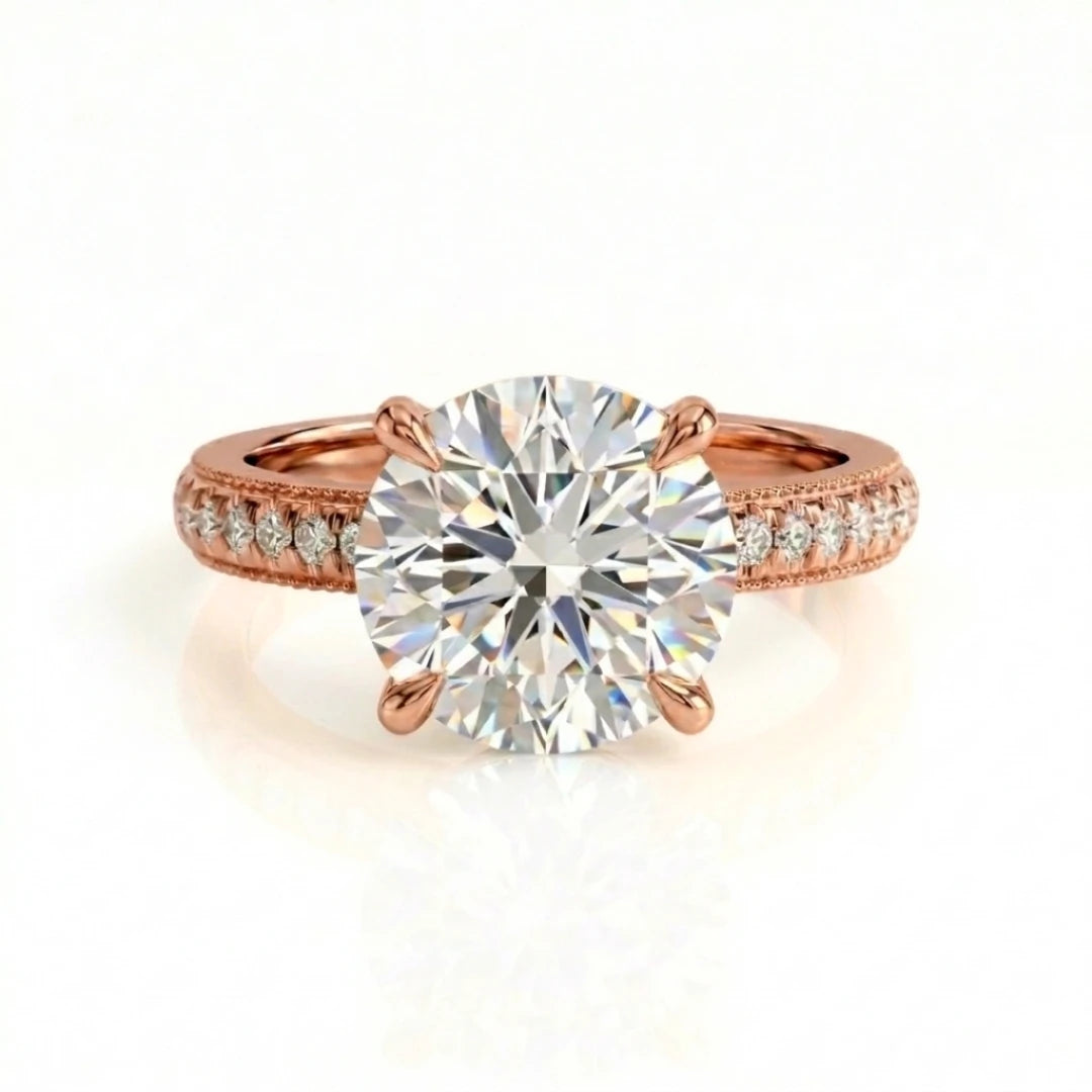 Pavé Claw Radiant Ring