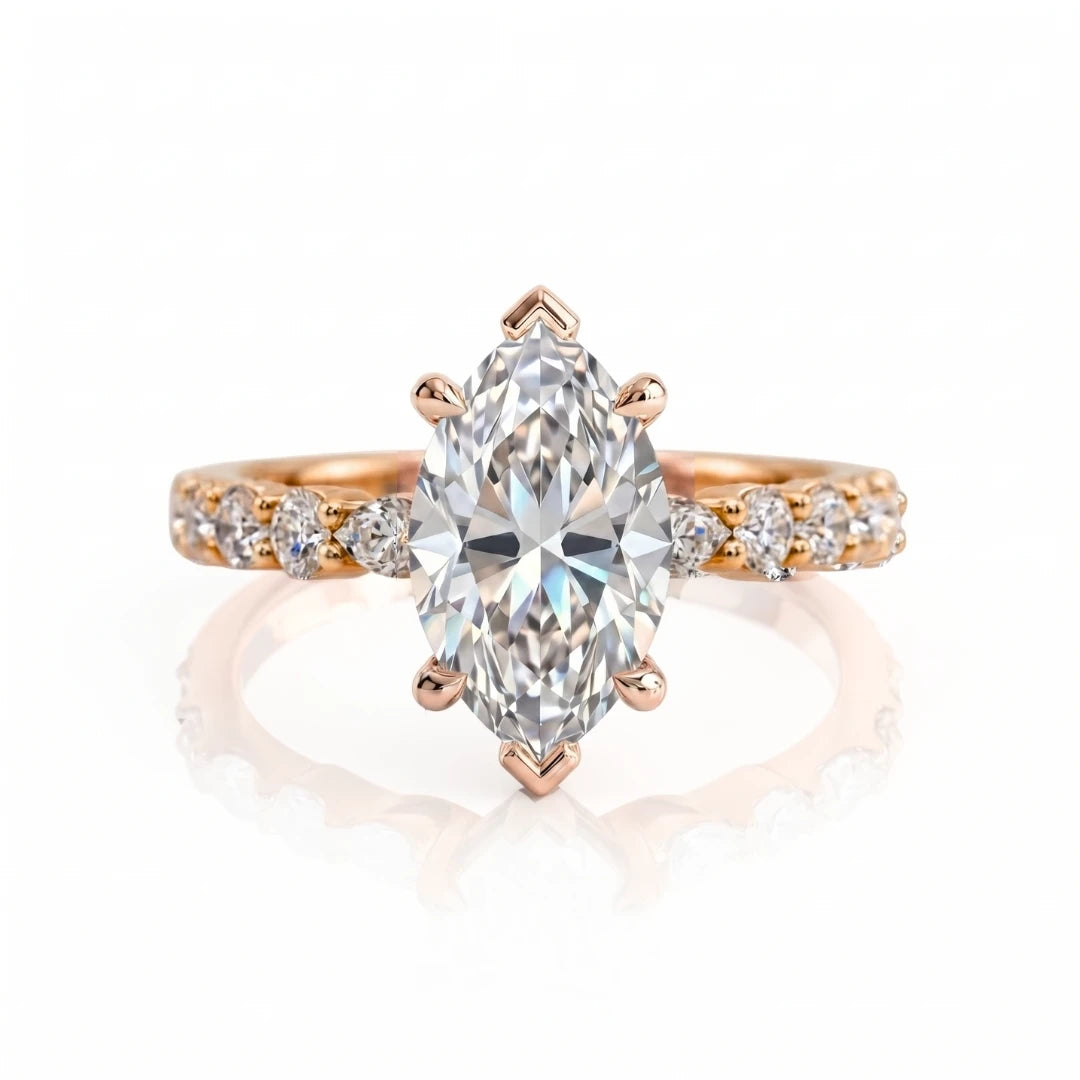 Timeless Multi-Stone Diamond Engagement Ring