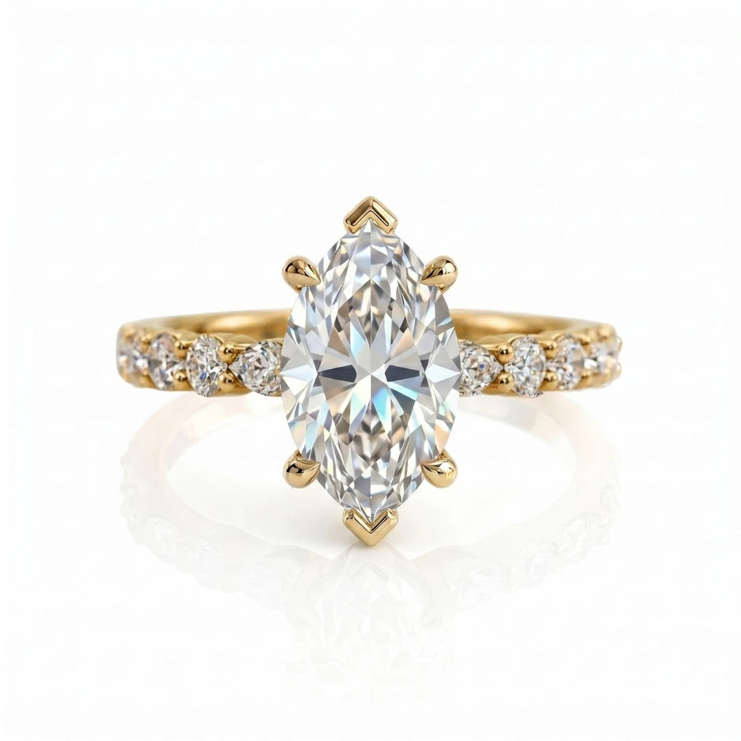 Timeless Multi-Stone Diamond Engagement Ring