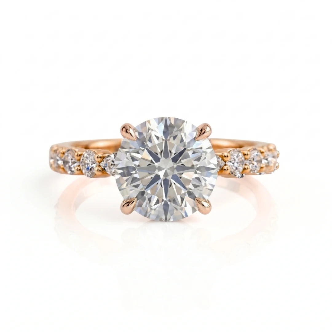 Timeless Multi-Stone Diamond Engagement Ring