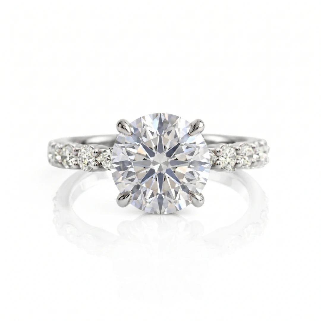 Timeless Multi-Stone Diamond Engagement Ring