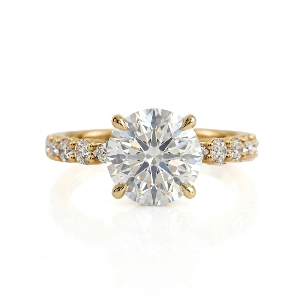 Timeless Multi-Stone Diamond Engagement Ring