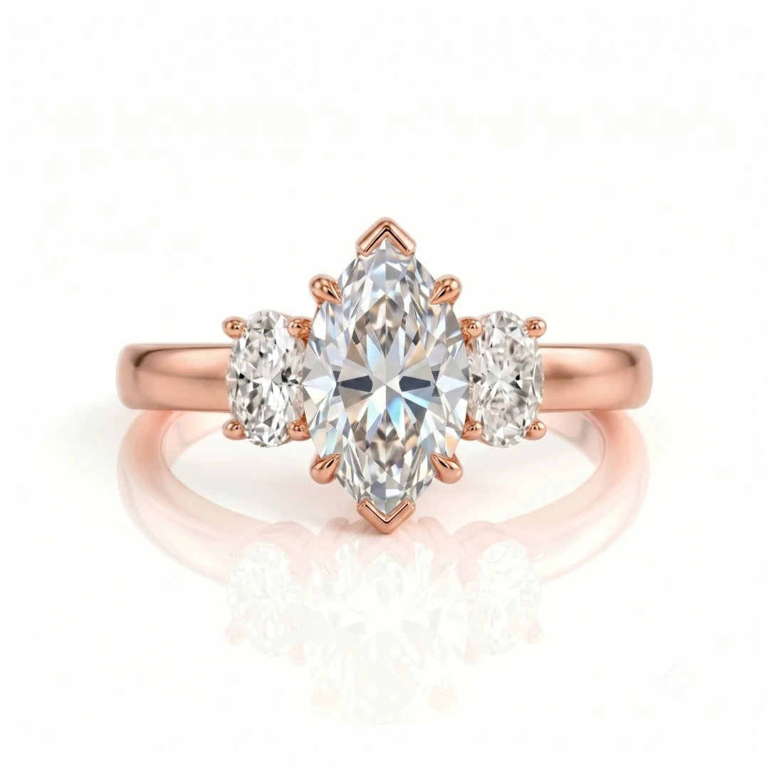 Classic Three-Stone Diamond Engagement Ring
