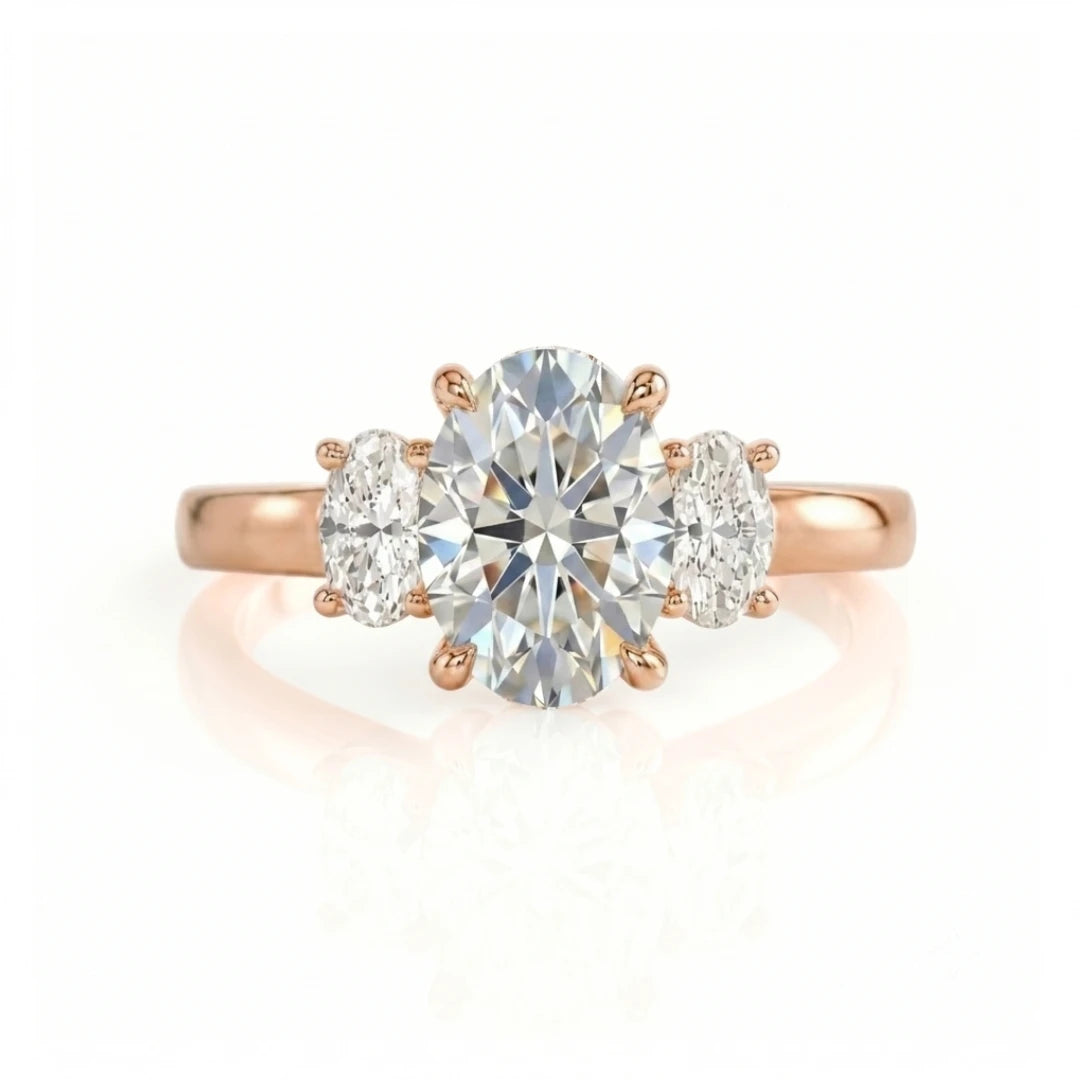 Classic Three-Stone Diamond Engagement Ring