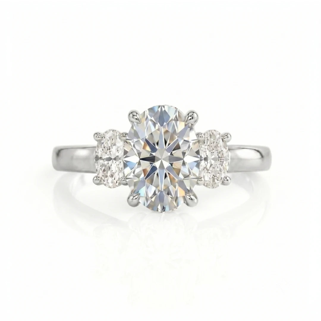Classic Three-Stone Diamond Engagement Ring