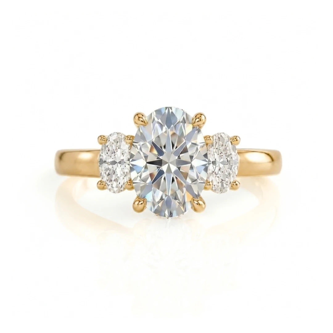 Classic Three-Stone Diamond Engagement Ring