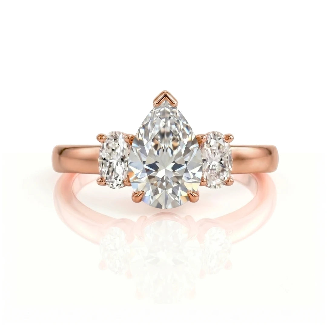 Classic Three-Stone Diamond Engagement Ring